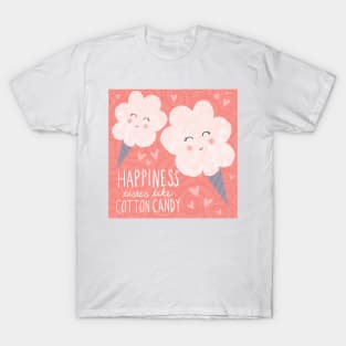 Happiness Tastes Like Cotton Candy T-Shirt